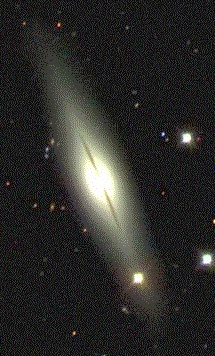 Edge-on view of a Spiral Galaxy Picture of an Edge on Spiral Galaxy